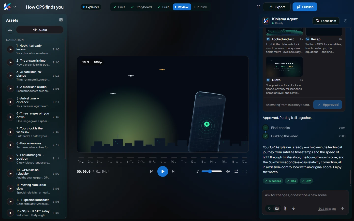 The Audio tab