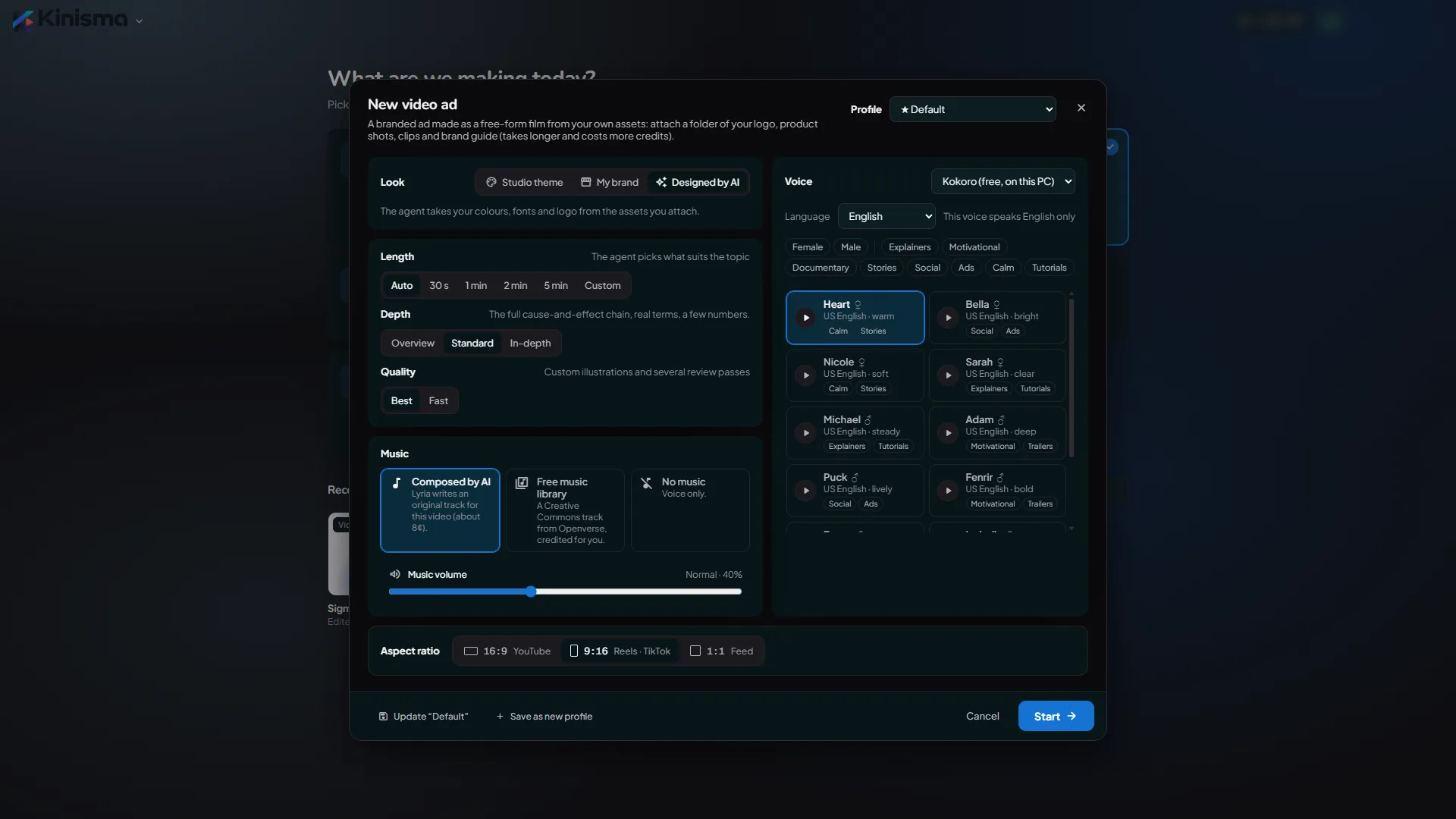 The New video ad window