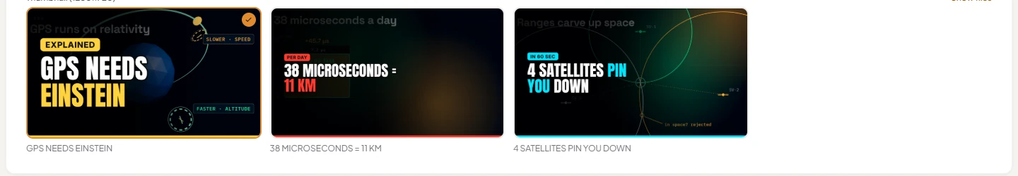 The three thumbnails